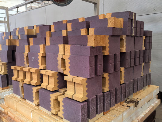 Chromium-Zirconium Corundum Composite Isolation Brick, die wordt aangebracht op gevaarlijke afvalverbrandingsovens.